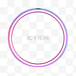 戒指背景图片_霓虹灯圆环框架在 LED 灯下发光