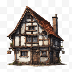 中世纪的房子小酒馆