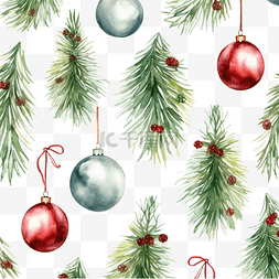 设计雪松图片_圣诞小玩意和冷杉树枝