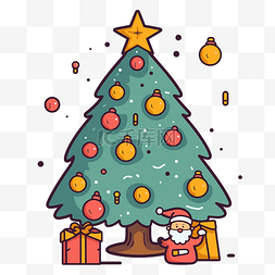 圣诞节图标剪贴画圣诞老人在圣诞