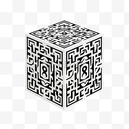 阿拉伯语 bismillah kufi 方形书法风