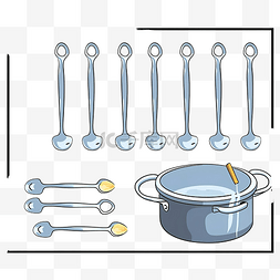 矢量卡通数学工具图片_多少个钢包