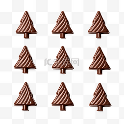 k图片_圣诞树形状的小甜巧克力糖