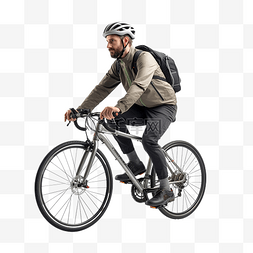 可爱循环背景图片_从侧面看骑自行车的人骑自行车