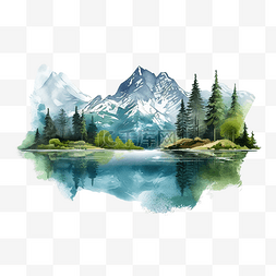 山地形图片_山和湖