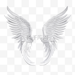 天使的翅膀和光环