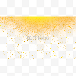 黄色横光效图片_光点光效抽象组合横图黄色耀光