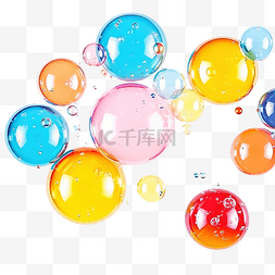 彩色肥皂泡