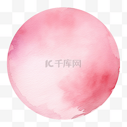 浅粉色水彩背景圆形圆圈形状
