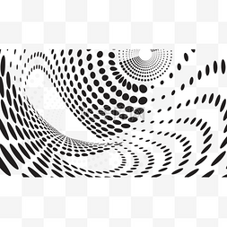 白色抽象几何图形图片_商务几何边框黑色波点