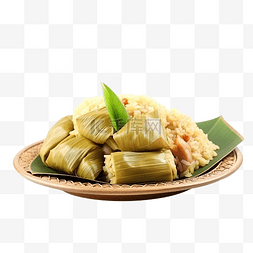 开斋节穆巴拉克的 ketupat 特色菜