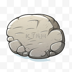 石斧漫画图片_卡通风格的石头语音气泡