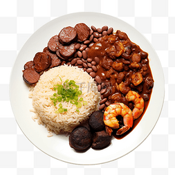 煮米饭图片_菜单是米饭红豆咖喱调味虾和烤牛