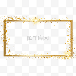 新年金色光效边框装饰