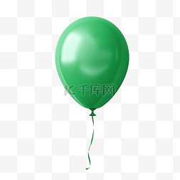 放气球图片_优雅的绿色气球