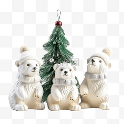 玩雪玩具图片_雕像北极熊玩具