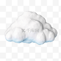 孤立的云 3d 渲染