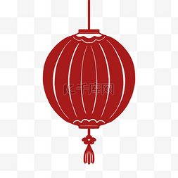 小年图片_红灯笼中国风格红色剪纸灯笼