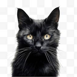 黑貓插畫