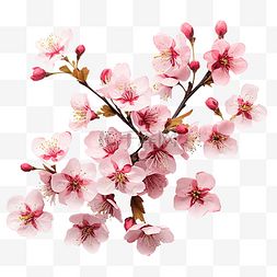 櫻花粉紅色的花朵