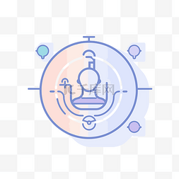 一个图标，显示人类与其他物体在