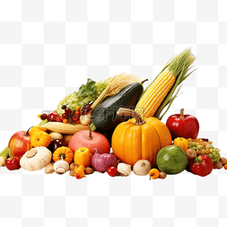 静物到感恩节与秋季蔬菜