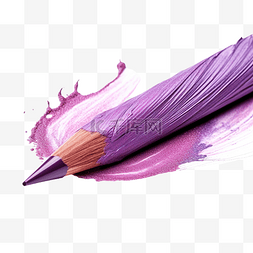 紫色铅笔涂鸦颜料