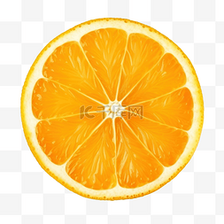 孤立的橙子片