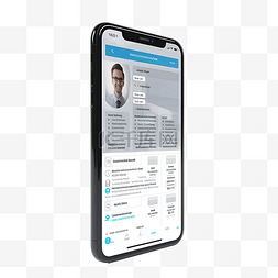 个人资料表格图片_智能手机上个人资料搜索的 3d 插