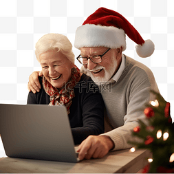 上新图片_爷爷和奶奶在窗台上的视频聊天笔