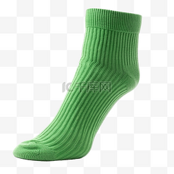 明亮的衣服图片_孤立的绿色袜子
