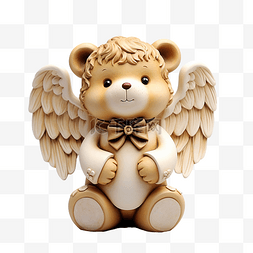 天使的小翅膀图片_圣诞主题的装饰雕像，是一只长着