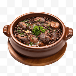 用木头煮的 feijoada