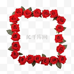 红紫色的花图片_美丽多彩的红玫瑰花框