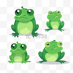简单的青蛙图片_简单的青蛙剪贴画 绿色青蛙设置