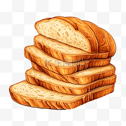 多片面包插画