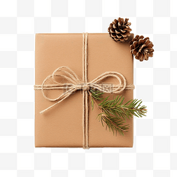 白色牛皮纸图片_圣诞礼物标签，礼盒用牛皮纸再生