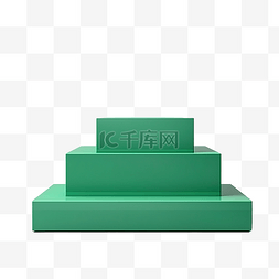 绿色产品展示图片_用于产品展示的绿色讲台样机