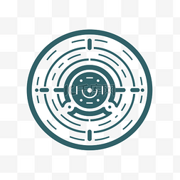 圆形迷宫形状的图标 向量
