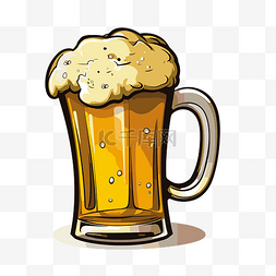 啤酒和泡沫图片_啤酒剪贴画杯啤酒与泡沫和泡沫矢