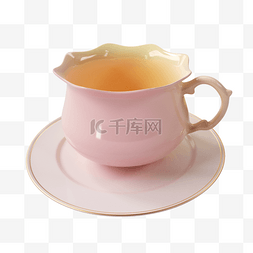 咖啡杯3d粉色