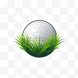 高尔夫球与草图以最小的风格