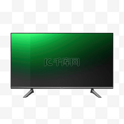 技术引领未来图片_逼真的绿屏 LED 电视前置显示屏样