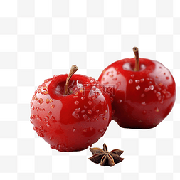 塞满的行李箱图片_彩色木桌上塞满干果的圣诞红苹果
