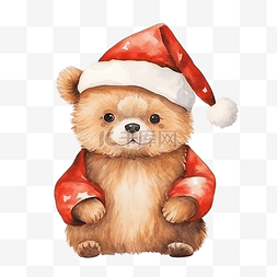 斑马图片_圣诞节可爱的动物与水彩插图