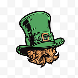爱尔兰帽子剪贴画圣帕特里克节标