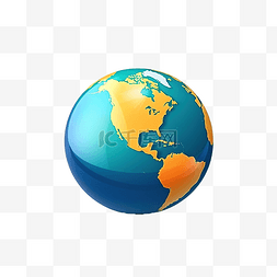 地球球图形隔离png