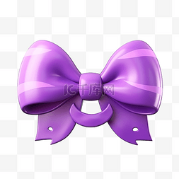 3d卡通婴儿图片_可爱的卡通 3d 紫色蝴蝶结万圣节