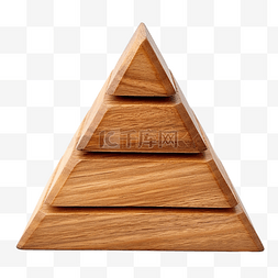 沙漠图片_孤立的木金字塔