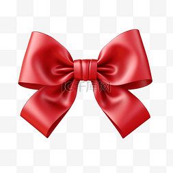 白色红结礼物图片_美丽的感恩节红色蝴蝶结，带对角